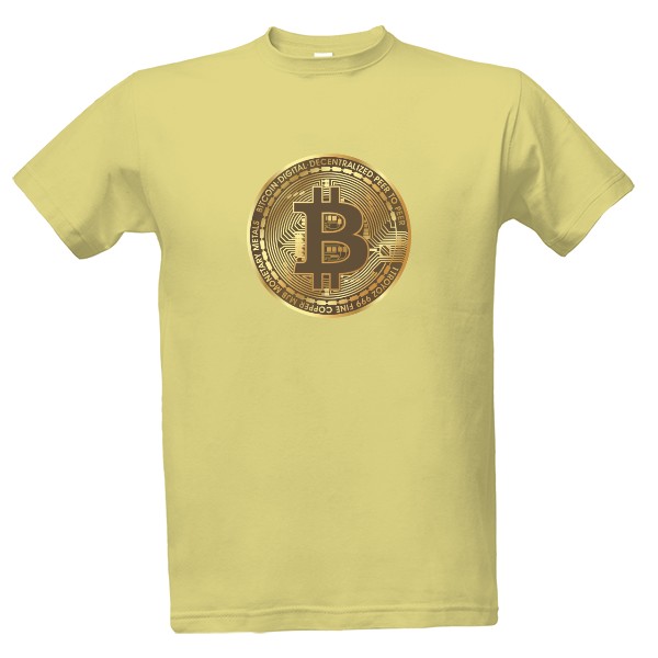 Tričko s potiskem bitcoin